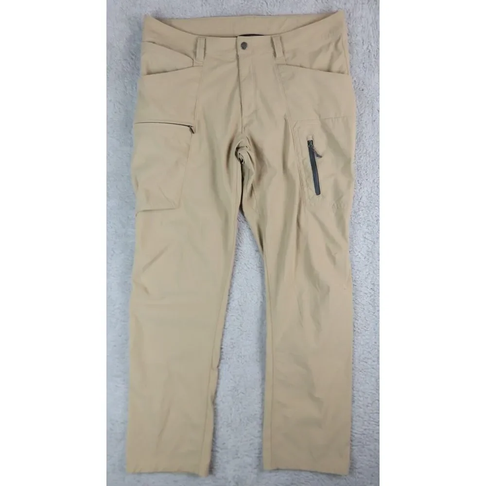 Mens The North Face‎ Brown Cargo Pants Size 36x31 Hiking Outdoors Fishing Casual